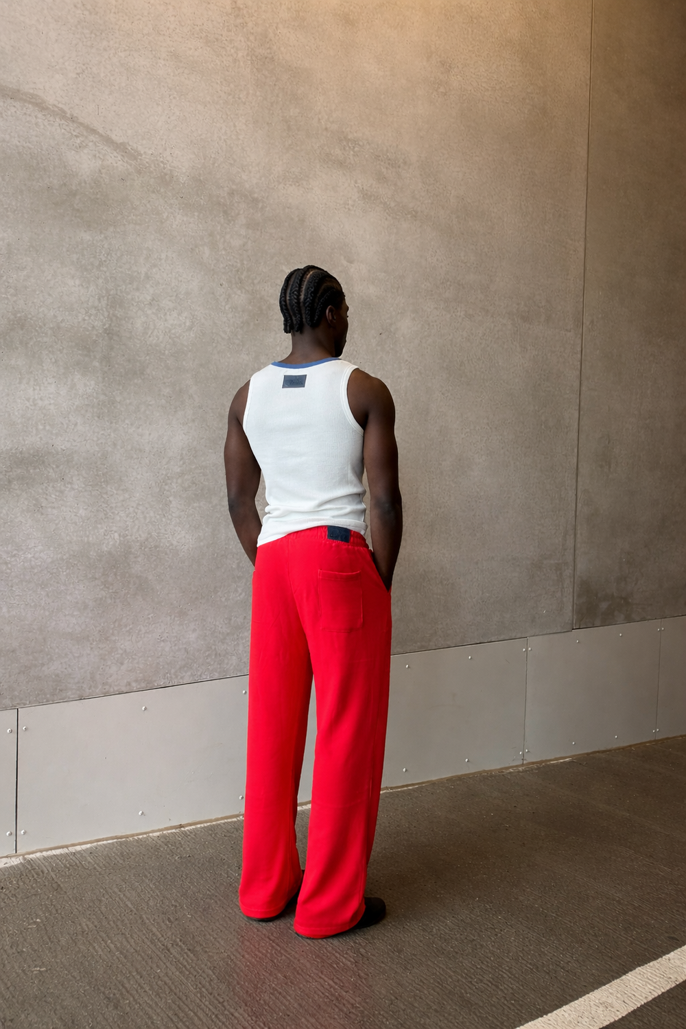 RED "Pantalon" PANTS